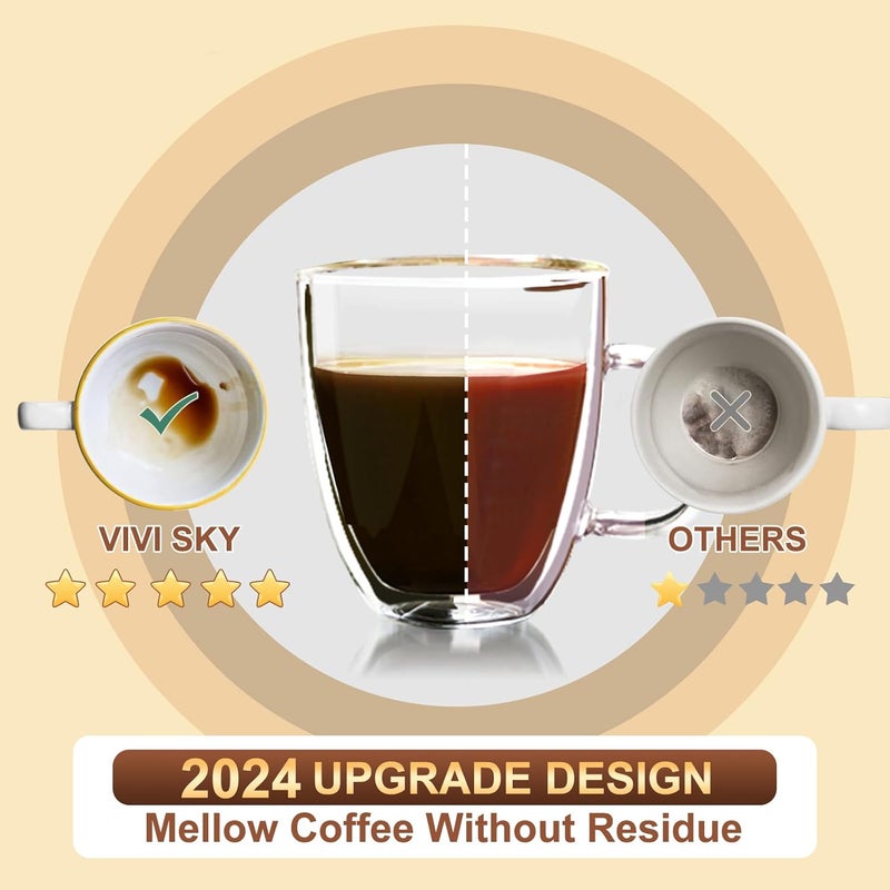 VIVISKY 5 Pack Ninja Reusable Coffee Pods: Reusable K Cups for Ninja Coffee Maker - Refillable Coffee Filters for 3-Needle Ninja DualBrew Pro CFP200 CFP201 CFP300 CFP301 CFP305 CFP400（Only for 3-Hole Version) - Image 5